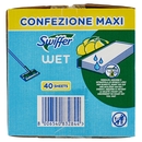 Swiffer Wet Panni Umidi Lavapavimenti Limone - Ricarica 40 Salviette